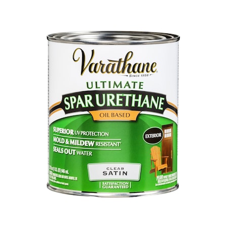 Varathane Varathane Ultimate Satin Clear Oil-Based Spar Urethane 1 qt 9341H